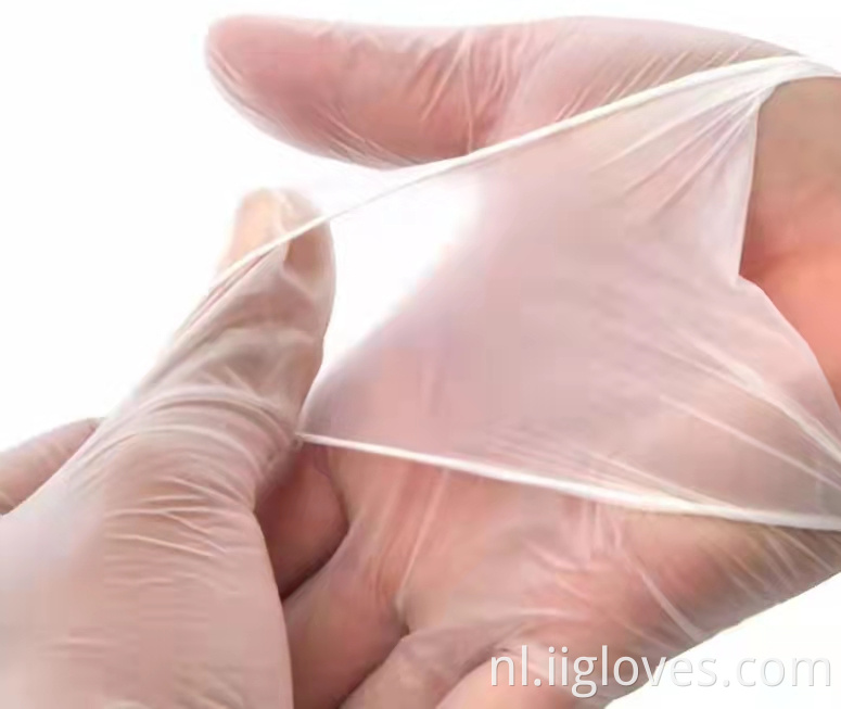 Clear Transparent Household Cleaning Vinyl Safety Gloves